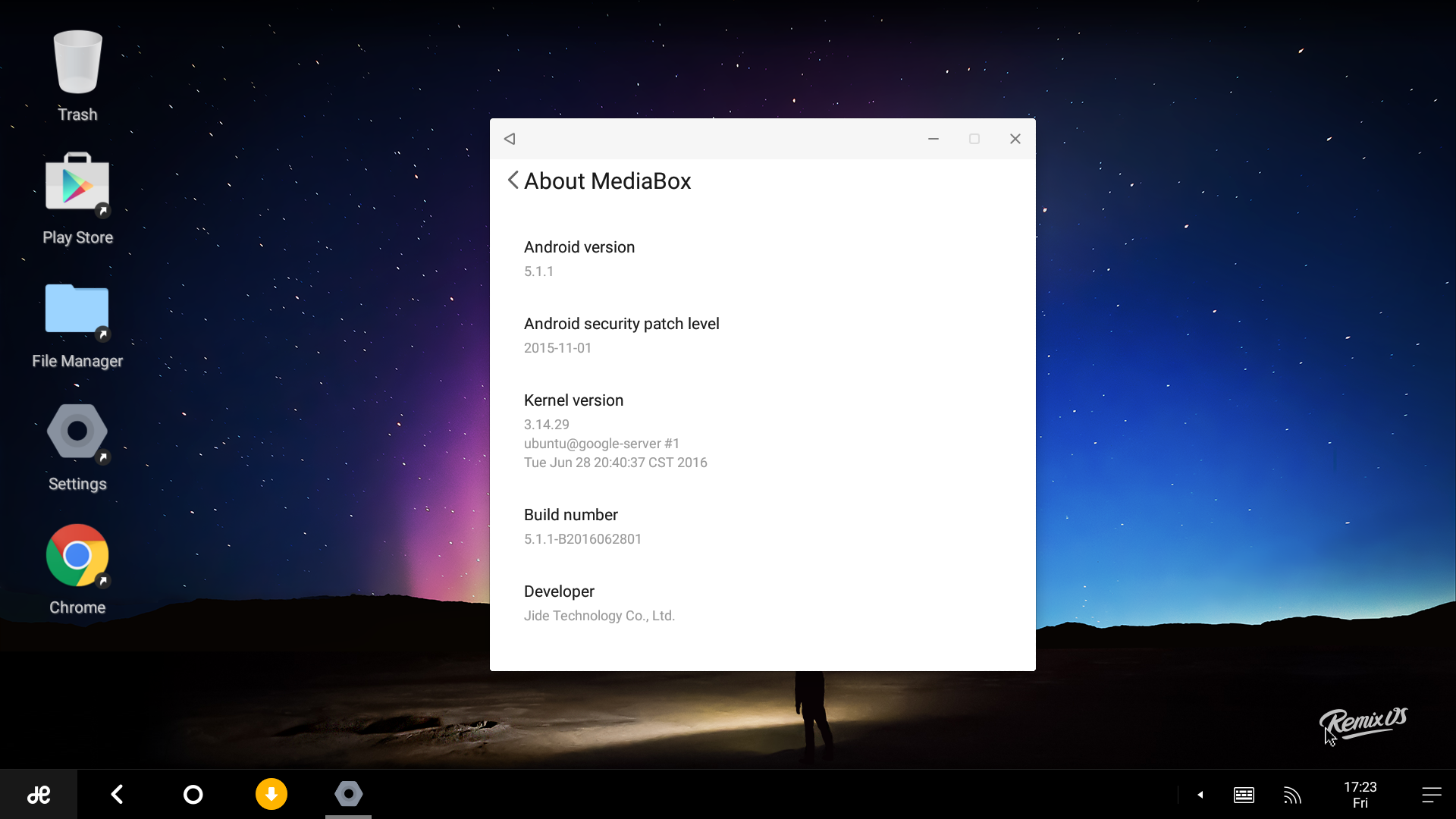 Musty web Dim Remix OS 2.0 (Android 5.1.1) for Nexbox A95X